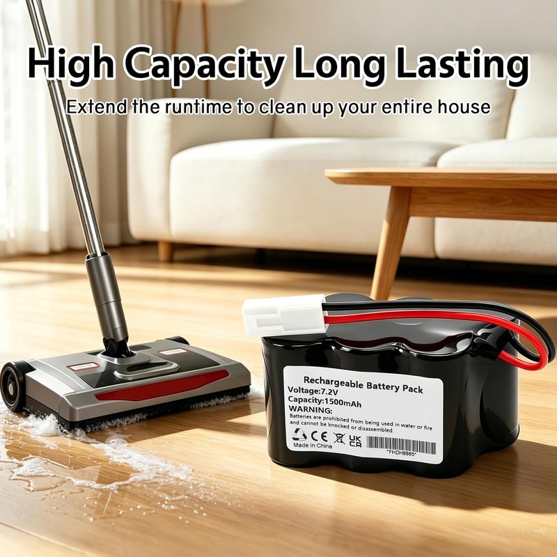 MULS 1500mAh Battery Replacement for l 2880 Series Perfect Sweep Turbo Cordless gallery
