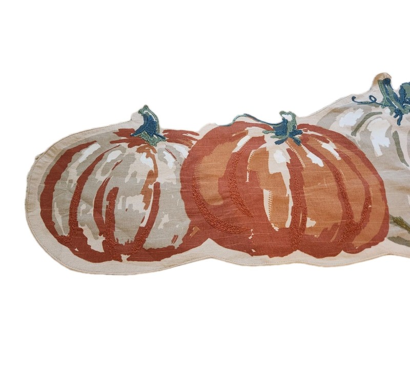 Threshold - Fall Autumn Gold Pumpkin Placed Pumpkins - Table Runner 13 x 48 gallery