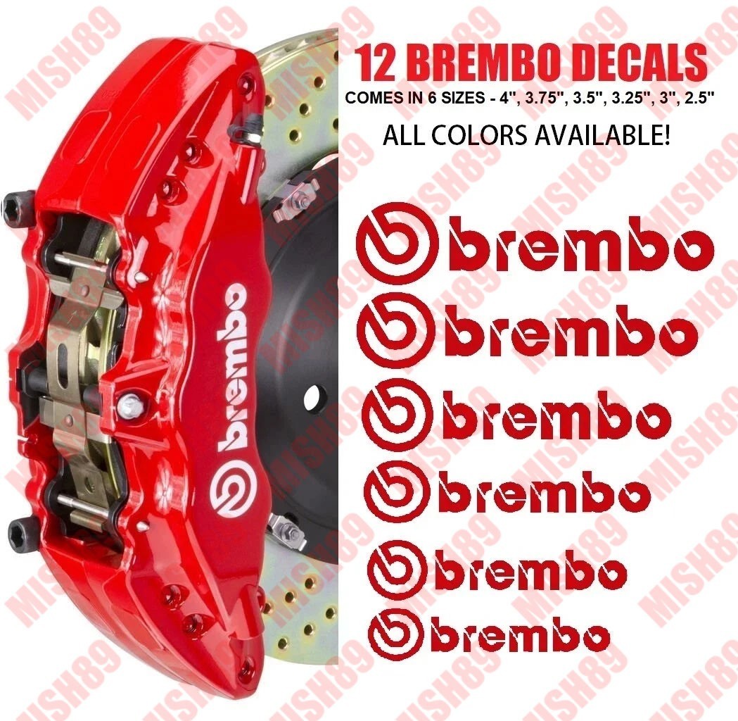 Brake Caliper Heat Resistance Decal For Brembo Caliper Stickers- 12 Stickers! gallery