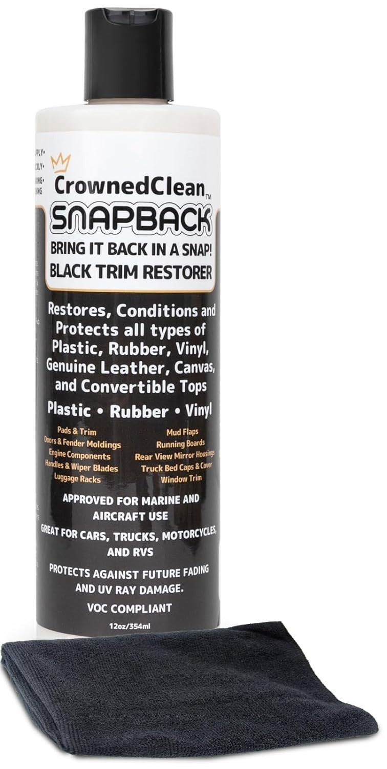 Solution Finish Black Plastic Vinyl Trim Restorer Use for Car Truck Detail 12 oz gallery