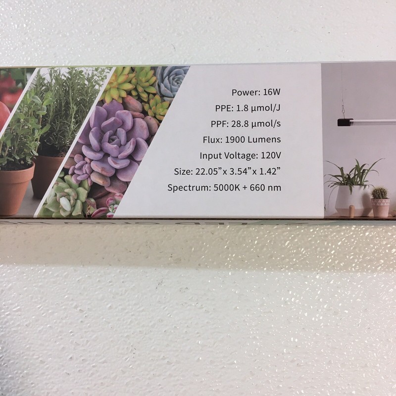 DYMOND boostgro LED Grow Light ~ Full Spectrum ~ Linkable ~ 5000K ~ 2 ft. Black gallery