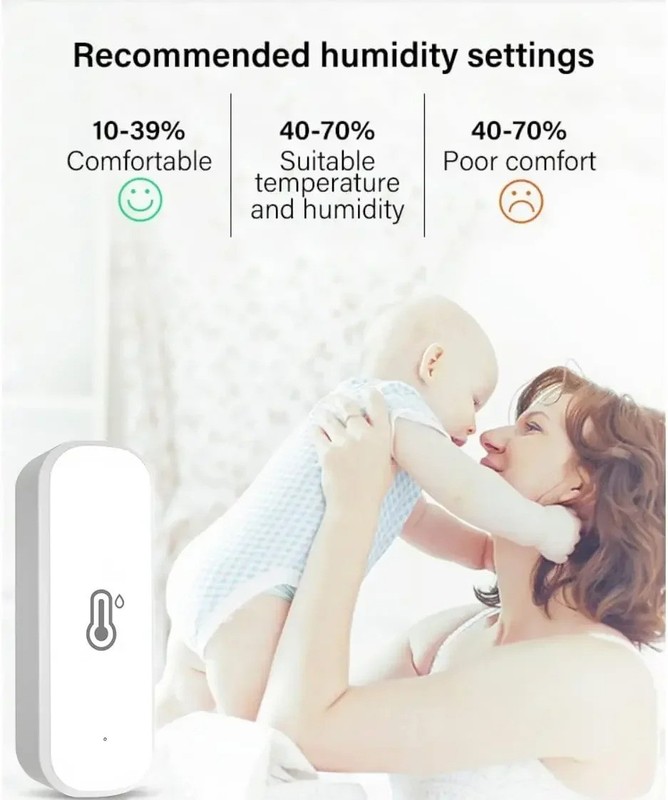 Tuya Zigbee3.0 Temperature and Humidity Sensor Thermometer Hygrometer APP Remote gallery