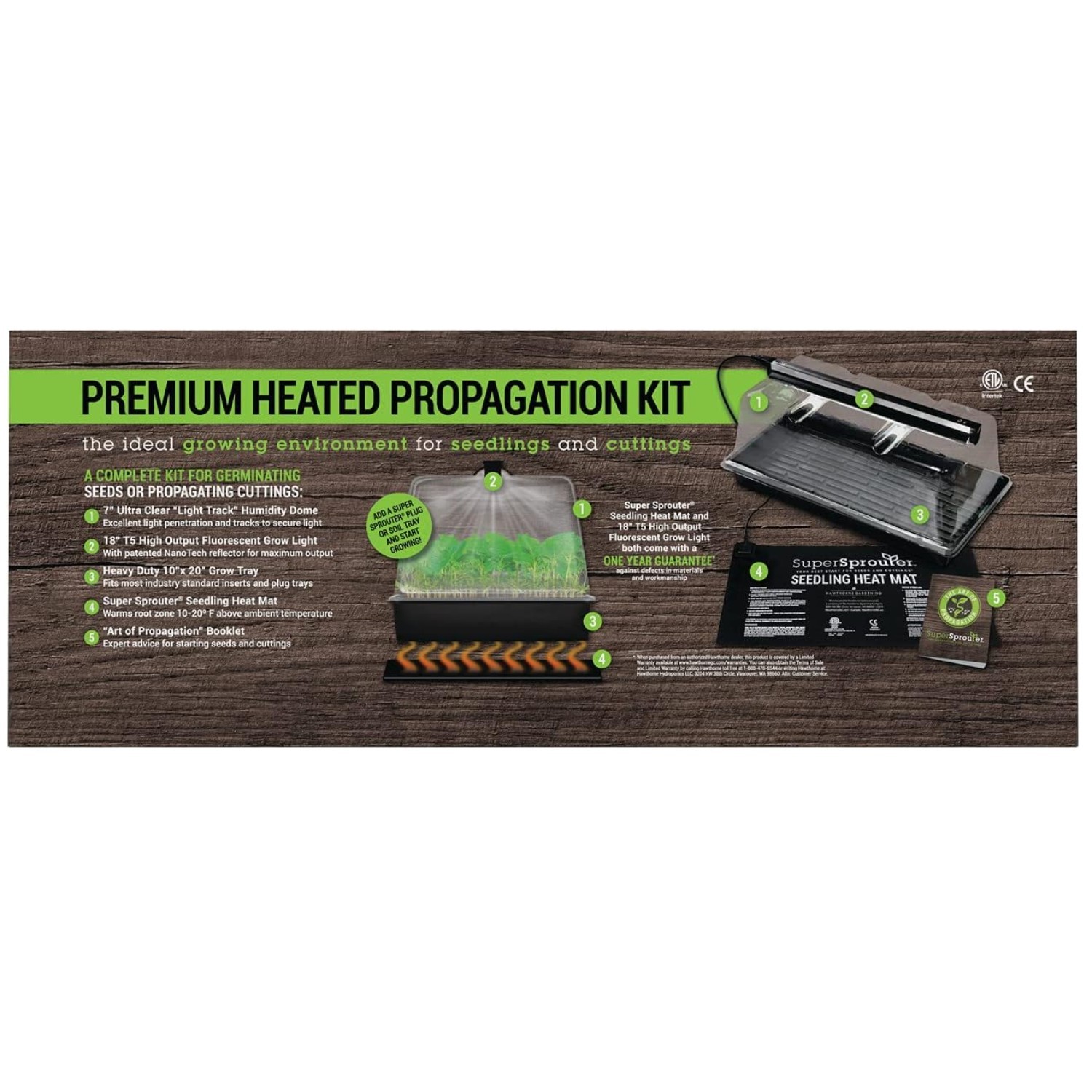 Heated Propagation Kit with Grow Light gallery