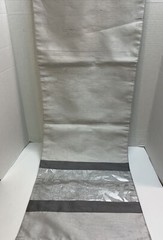 Trend Collection 72″ Table Runner Silver Gray Metallic Leaf Design Holiday