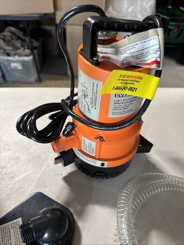 Everbilt 2-in-1 Submersible Utility Pump 1/4 Horsepower 115V UTA02510 gallery