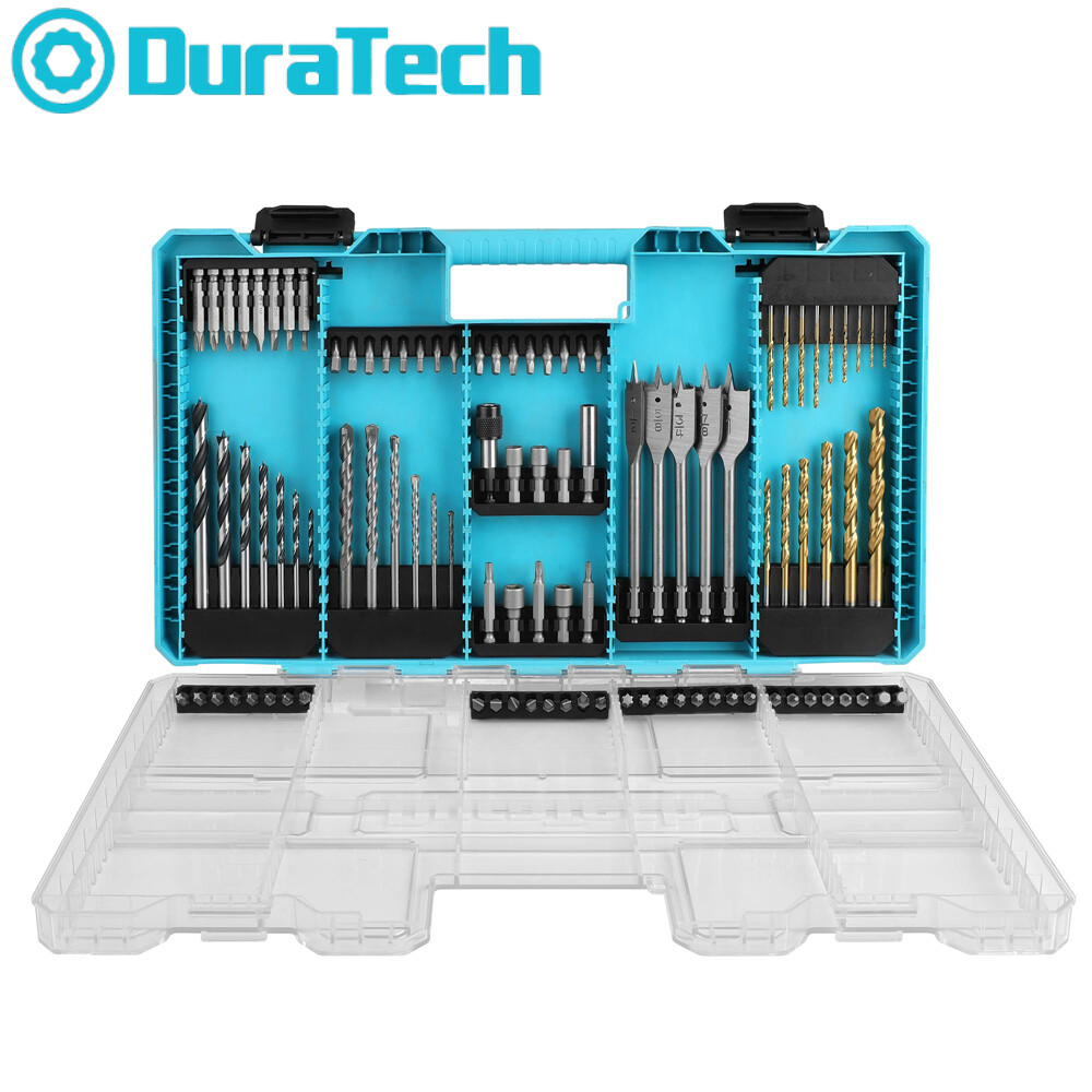 DuraTech Drill Bit Set 99PCS High Speed Steel Titanium Drill Screwdriver Bit Set gallery