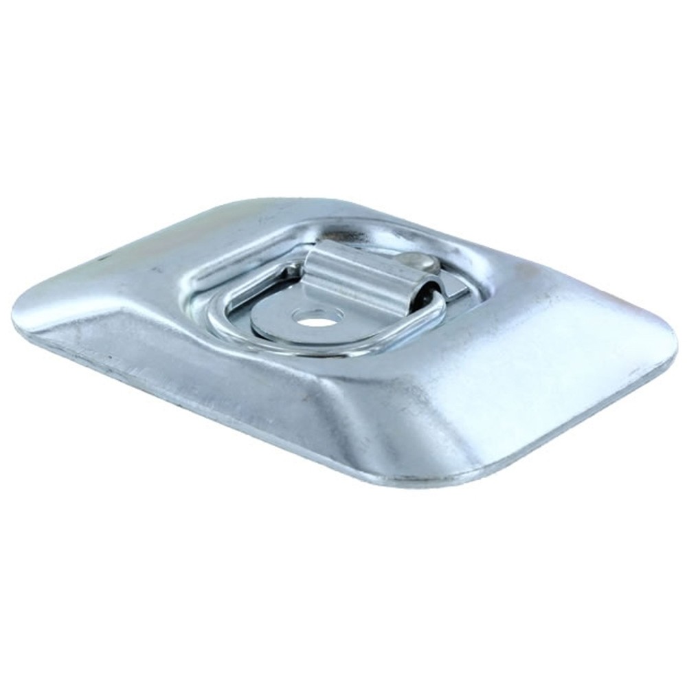 USCC Flush Mount D-ring Tie Down / Mounting Ring (White Zinc Plated)