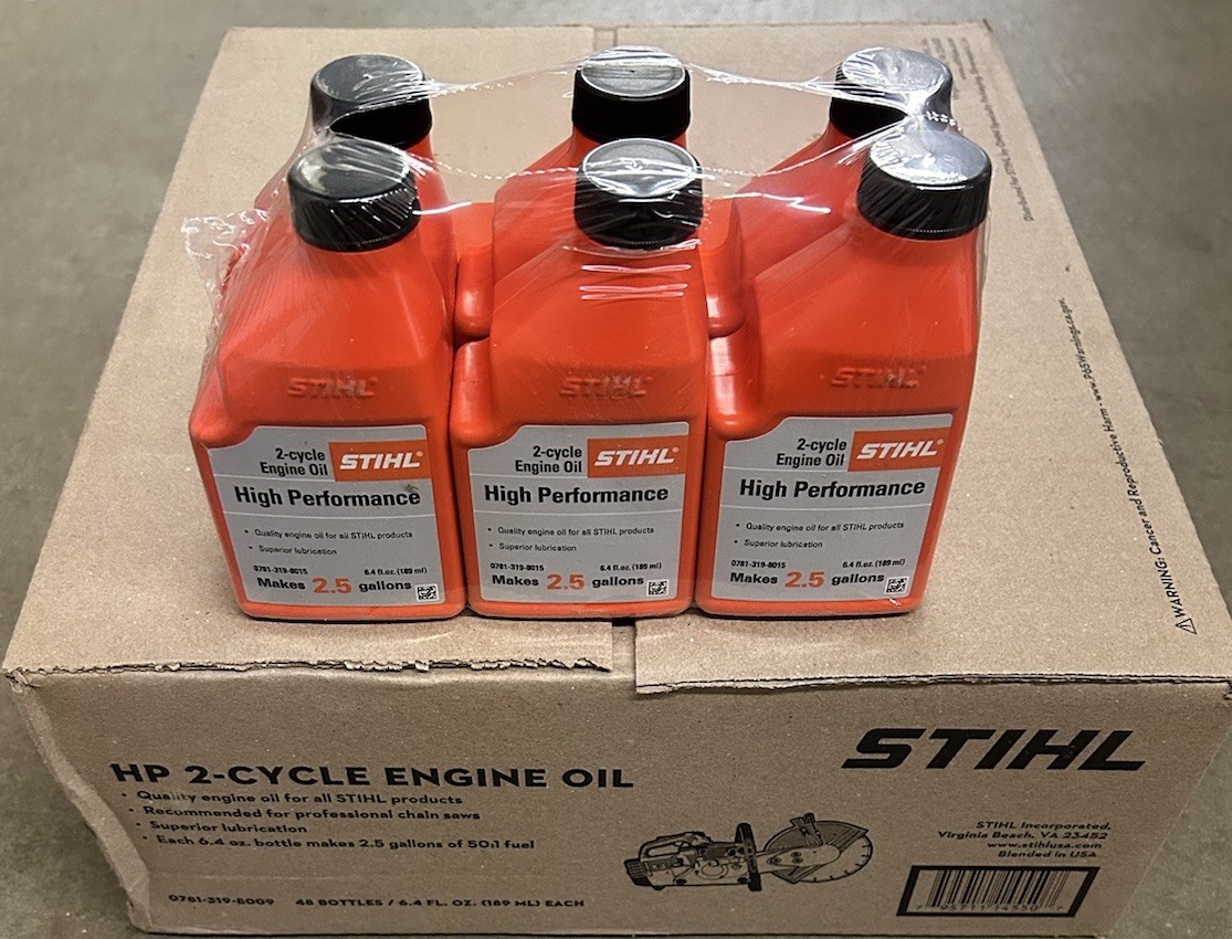 STIHL High performance 2 Cycle Engine Oil, 2.5 Gal Mix 6.4 Ounce Bottles 48 Each gallery