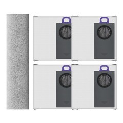 Microfiber Mop Cloth Kit for NARWAL Flow 2 Robot Vacuum and Mop – Grey 1/5 pcs