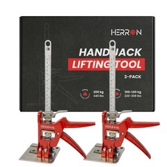 Hand Lifting Jack Tool 440 lbs Capacity 2-Pack 6 Inch Lift Height All-Steel