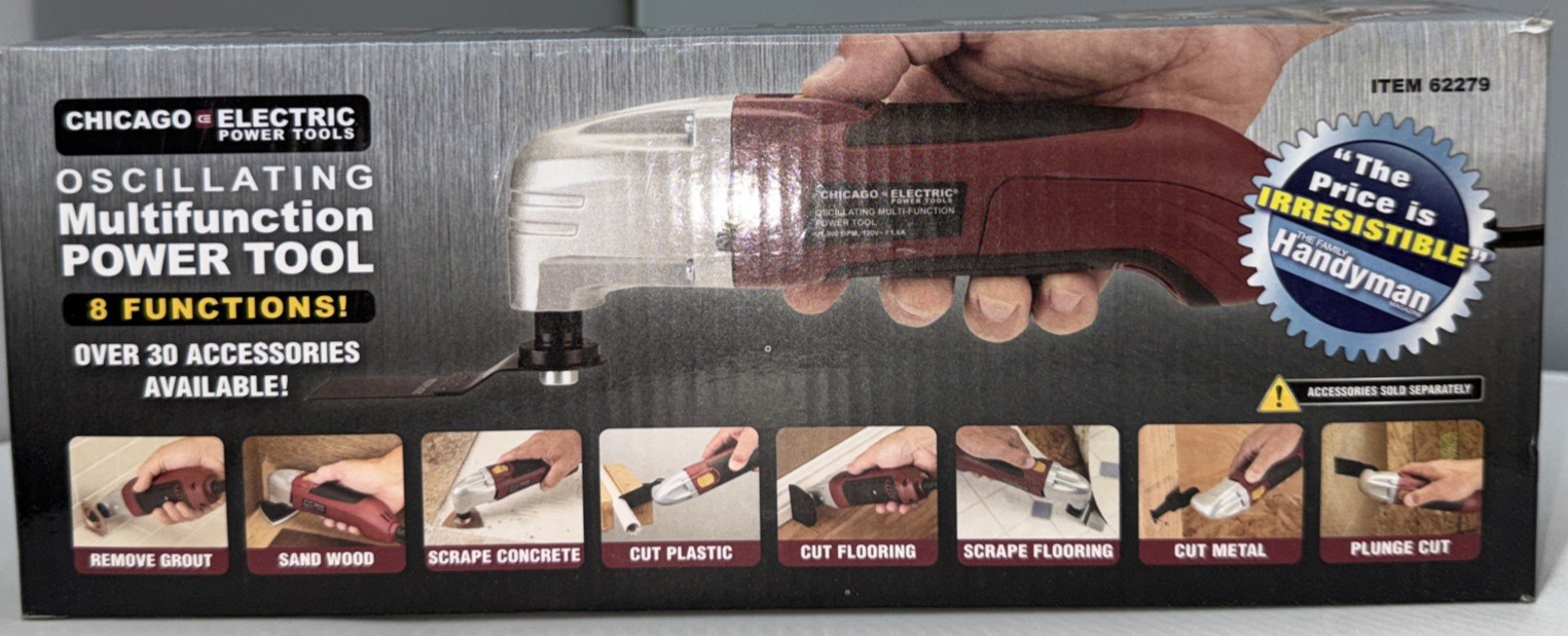 Chicago Electric Power Tools Electric Multi Function Tool 62279 New Open Box gallery