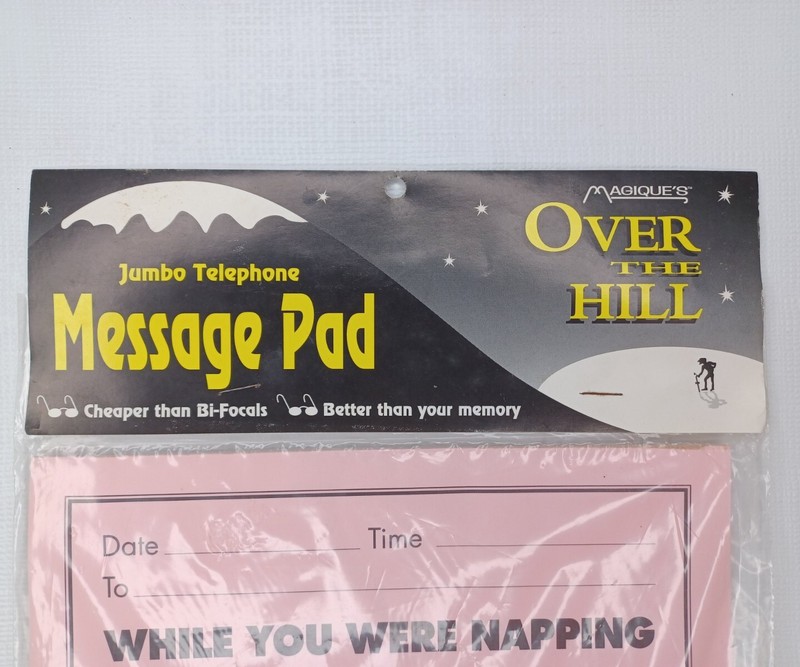 While You Were Napping Jumbo Telephone Message Pad Over The Hill Joke Gag Gift gallery