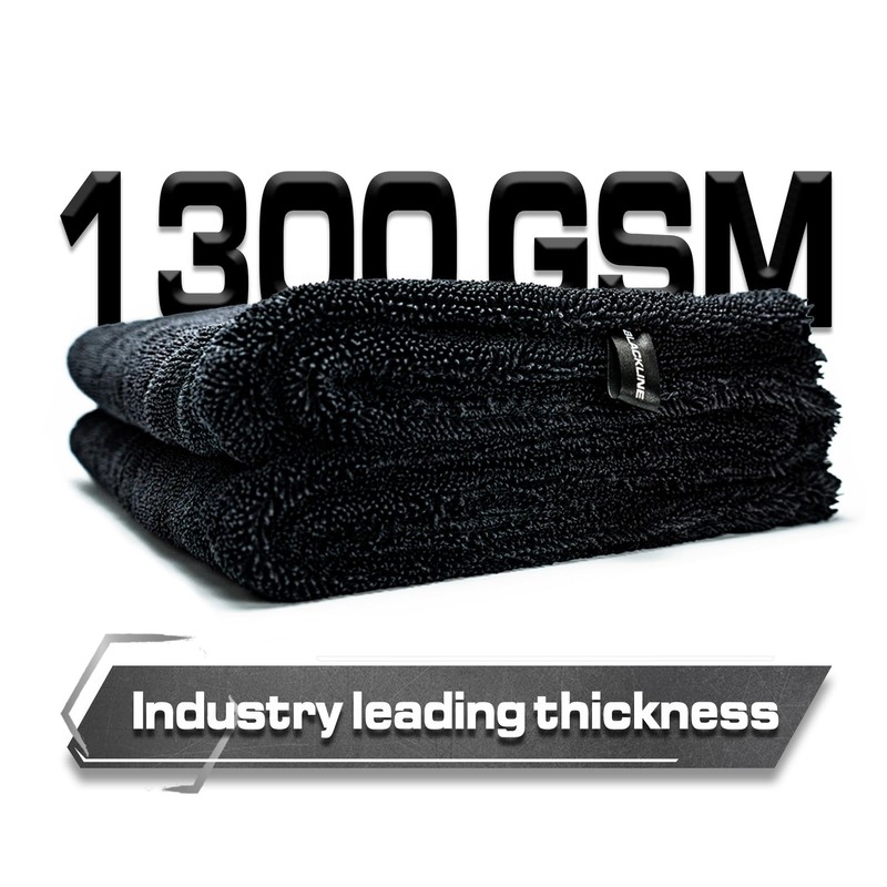 Blackline 2ft x 3ft XL Microfiber Drying Towel - 1300 GSM No Streaks gallery