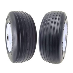 2-Pack 42″ Exmark Quest Flat-Free Wheels 11×4.00-5 P/N 130-0736 & 125-1822