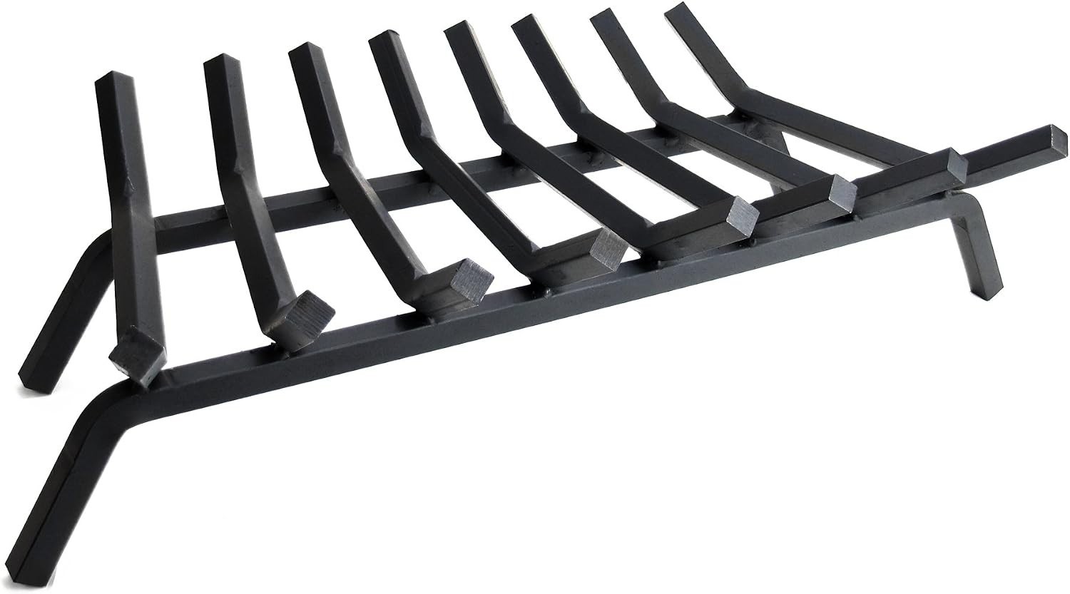 3/4" Solid Steel Fireplace Grates - Lifetime , Black, 33-Inch gallery