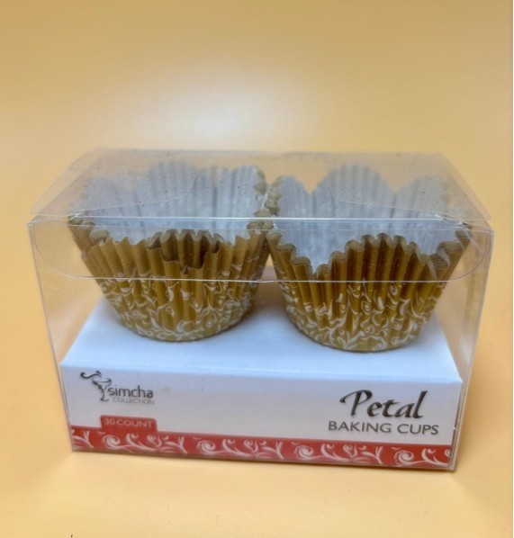 Mini Petal Baking Cup Gold Background (Brigadeiro/Mini Cupcakes,Muffin) gallery