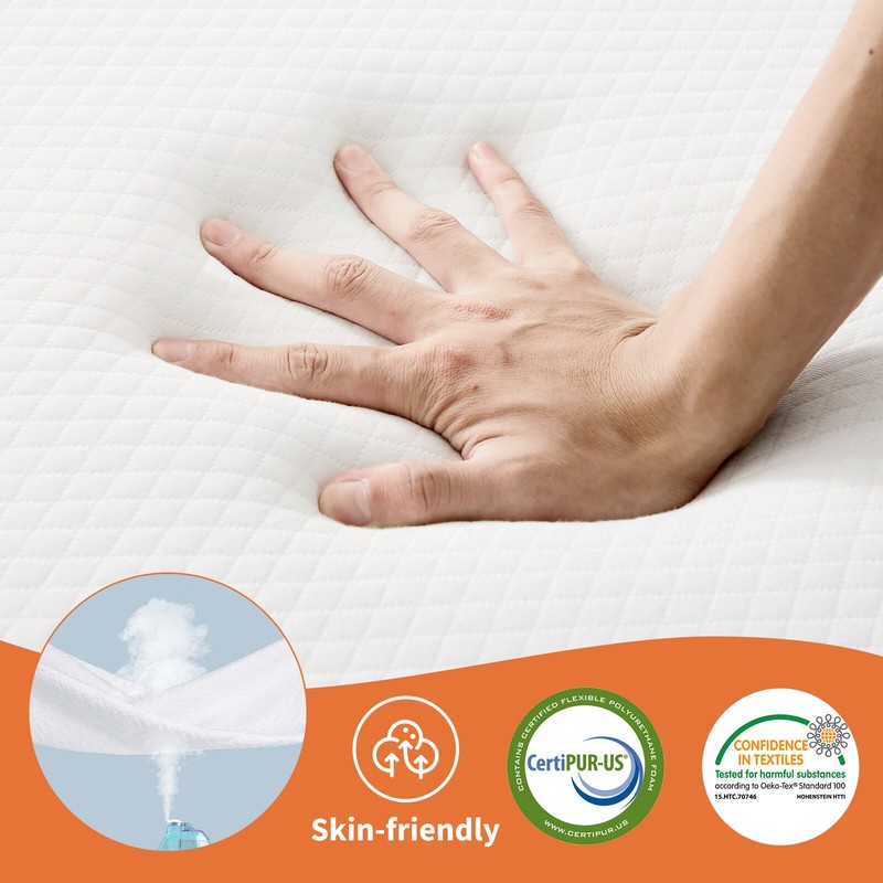 Tri-Fold Memory Foam Folding Mattress Topper Comfort&Multifuntion gallery