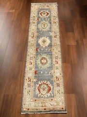 Oushak 2′ 9″X10′ Handmade Wool Runner Rug # 12240
