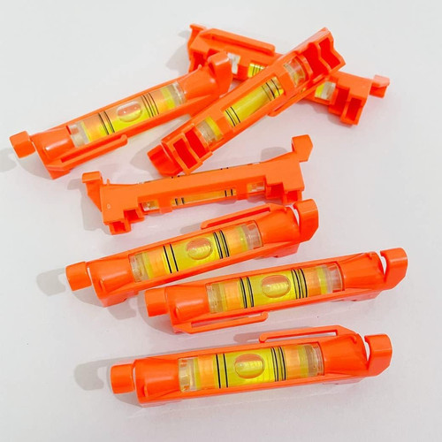 6x Hanging Bubble Line Level Small Horizontal String Spirit Levels Red gallery