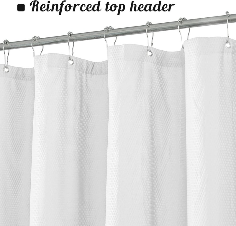 Embossed Microfiber Fabric Shower Curtain Liner 60 X 72 Inches Washable And Wate gallery