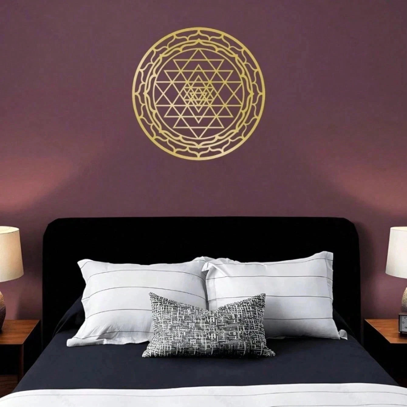 Sacred Geometry Metal Wall Art Handcrafted Yantra Mandala Decor For Home gallery