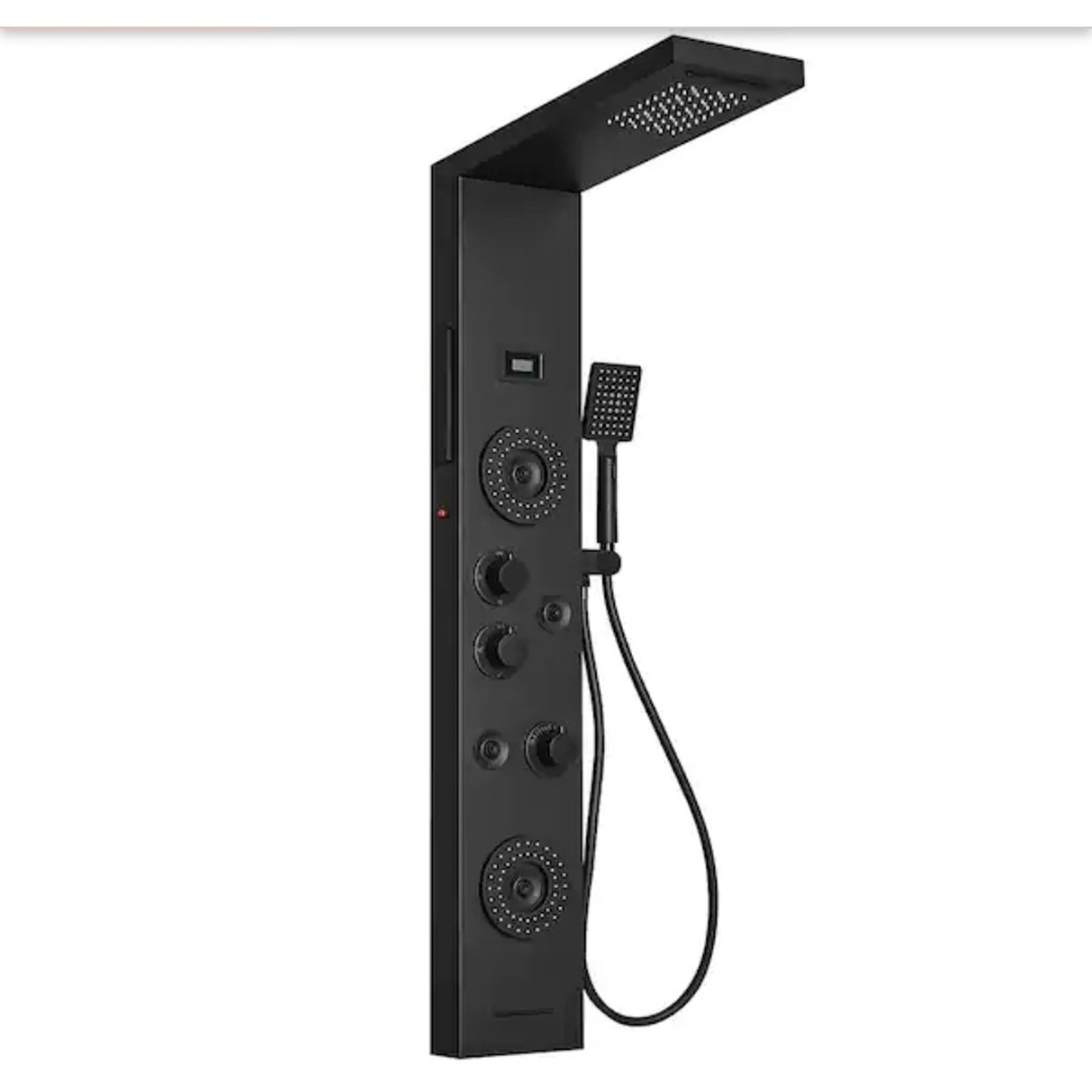 BWE 4-Jet Rainfall Shower Tower Shower Panel System with Rainfall Waterfall gallery