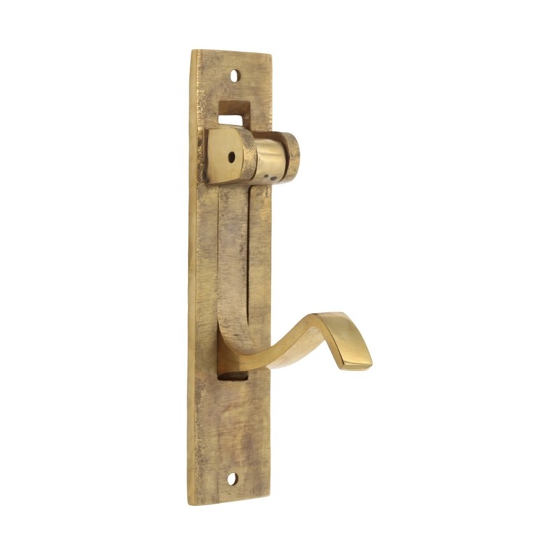Solid Brass Victorian Pocket Door Pull - 3 Finish Choices gallery