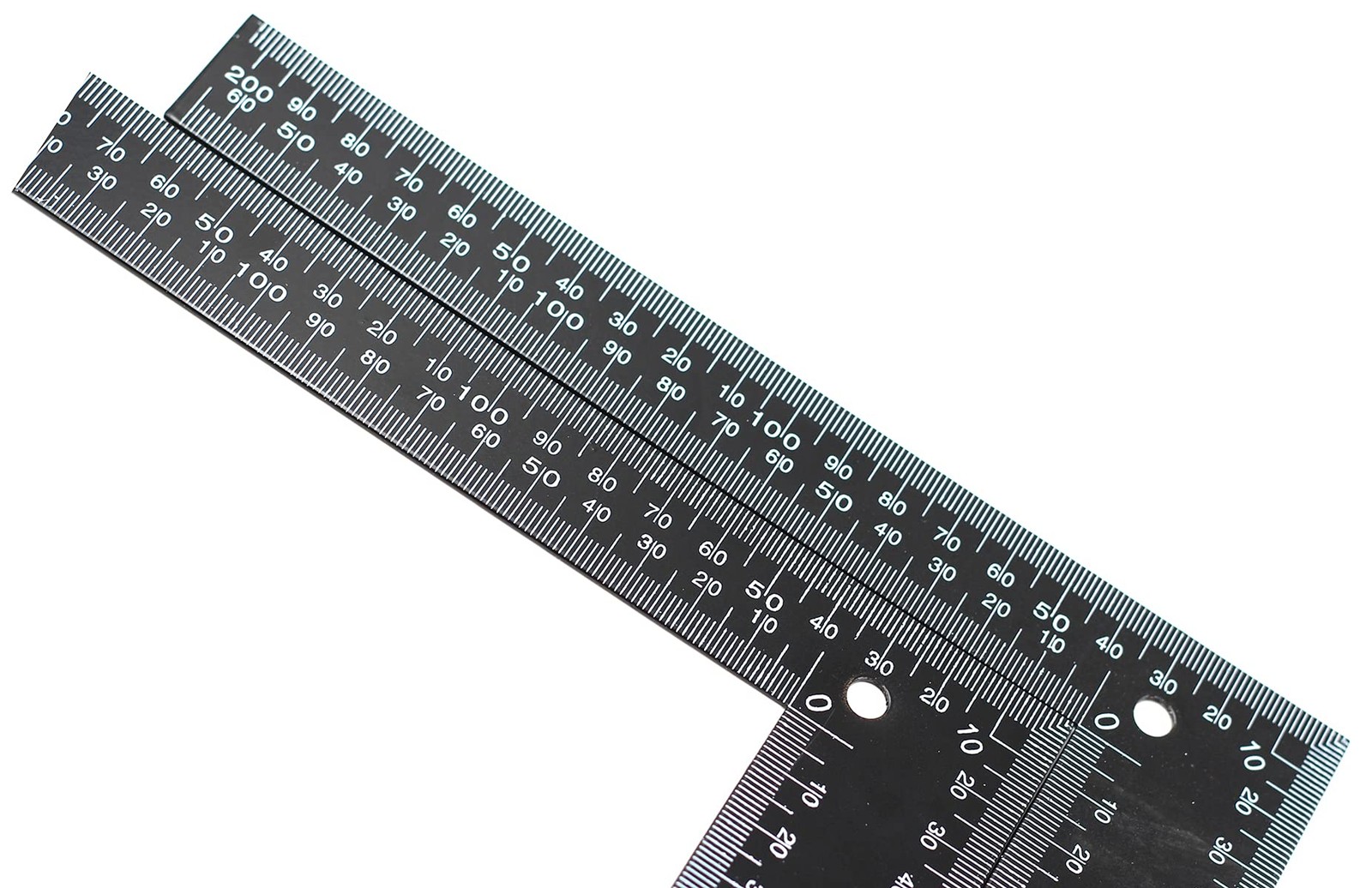 2PC Black Metal L Shaped Metric Square, 0-30cm, 0-20cm Range, Framing Ruler gallery