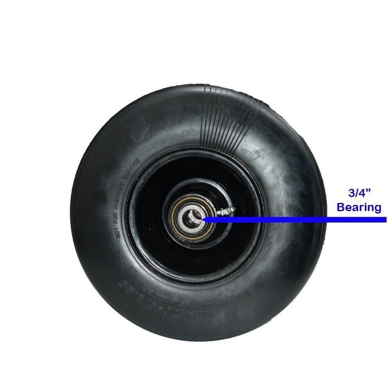2 PACK FRONT SOLID PUNCTURE PROOF TIRE ASSEMBLY REPLACES STANDER 72460026 gallery