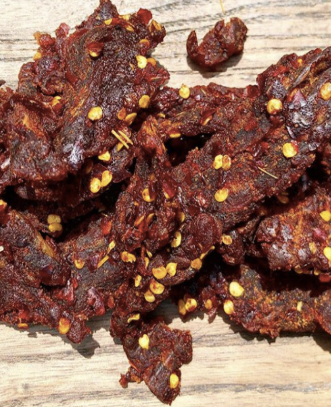 Sweet & Hot Ghost Pepper Papa Dan's Premium Beef Jerky ~1/2 Pound Bag~ Jerky Hut gallery