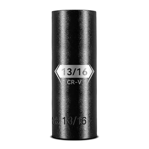 1/2 Inch Drive 6-Point Deep Socket Deep Impact Socket, CR-V Steel 13/16 inch gallery