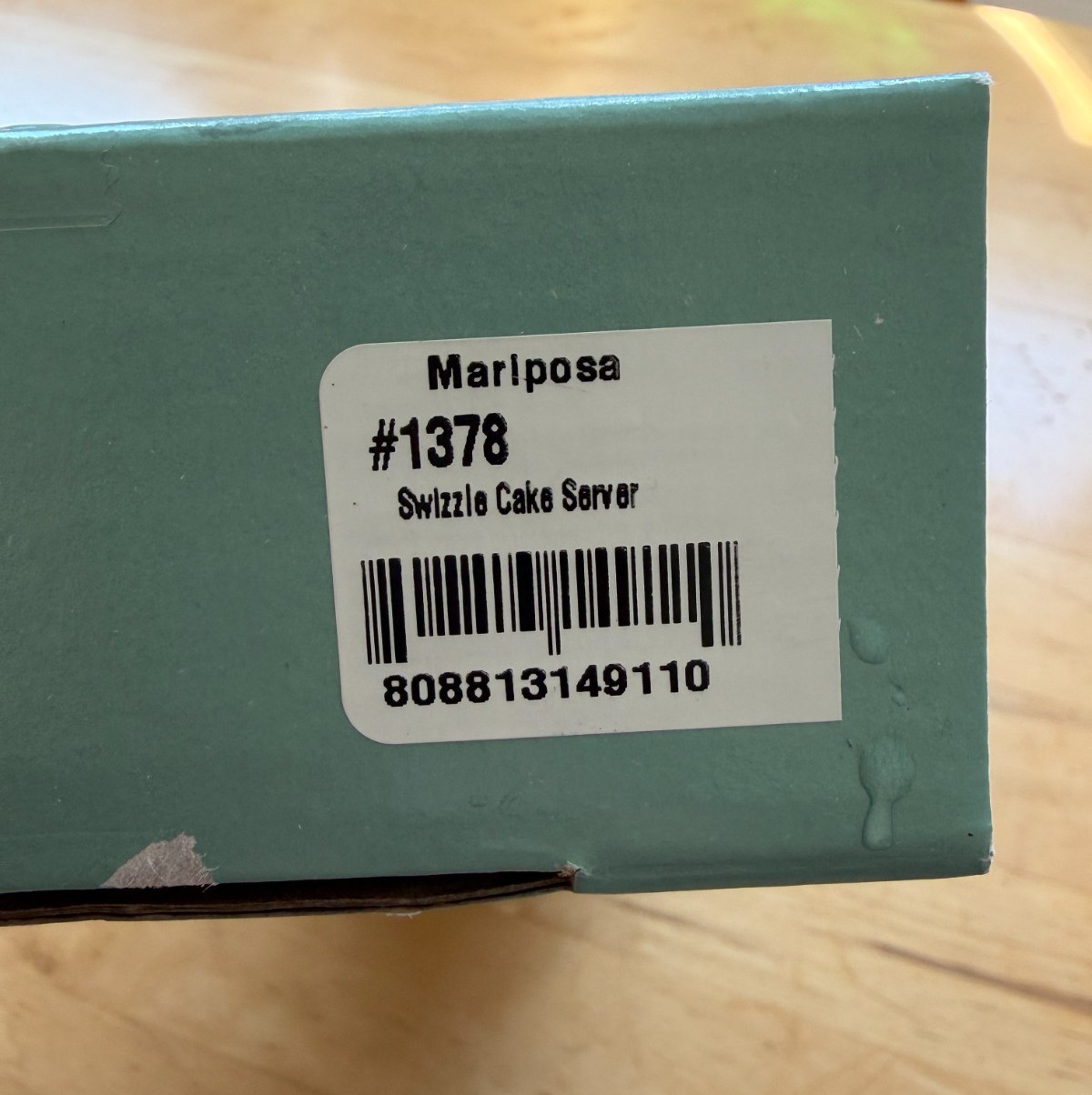 Mariposa Swizzle Cake Server New in Box Recycled Aluminum gallery