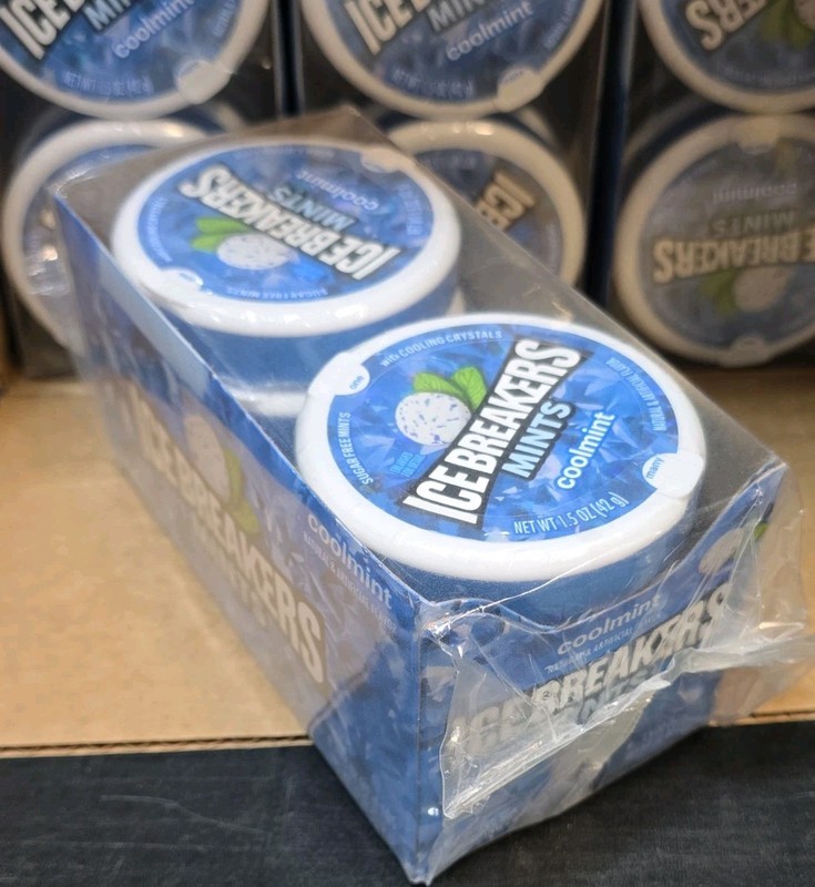 ICE Breakers Sugar Free Mints, Coolmint, 1.5 Ounce Pack of 8 Box, Free Shipping gallery