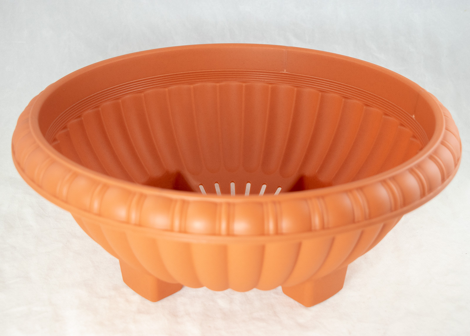 Japanese Plastic Bonsai Training Pot / Home Garden Planter 13"x 13"x 5" - Orange gallery