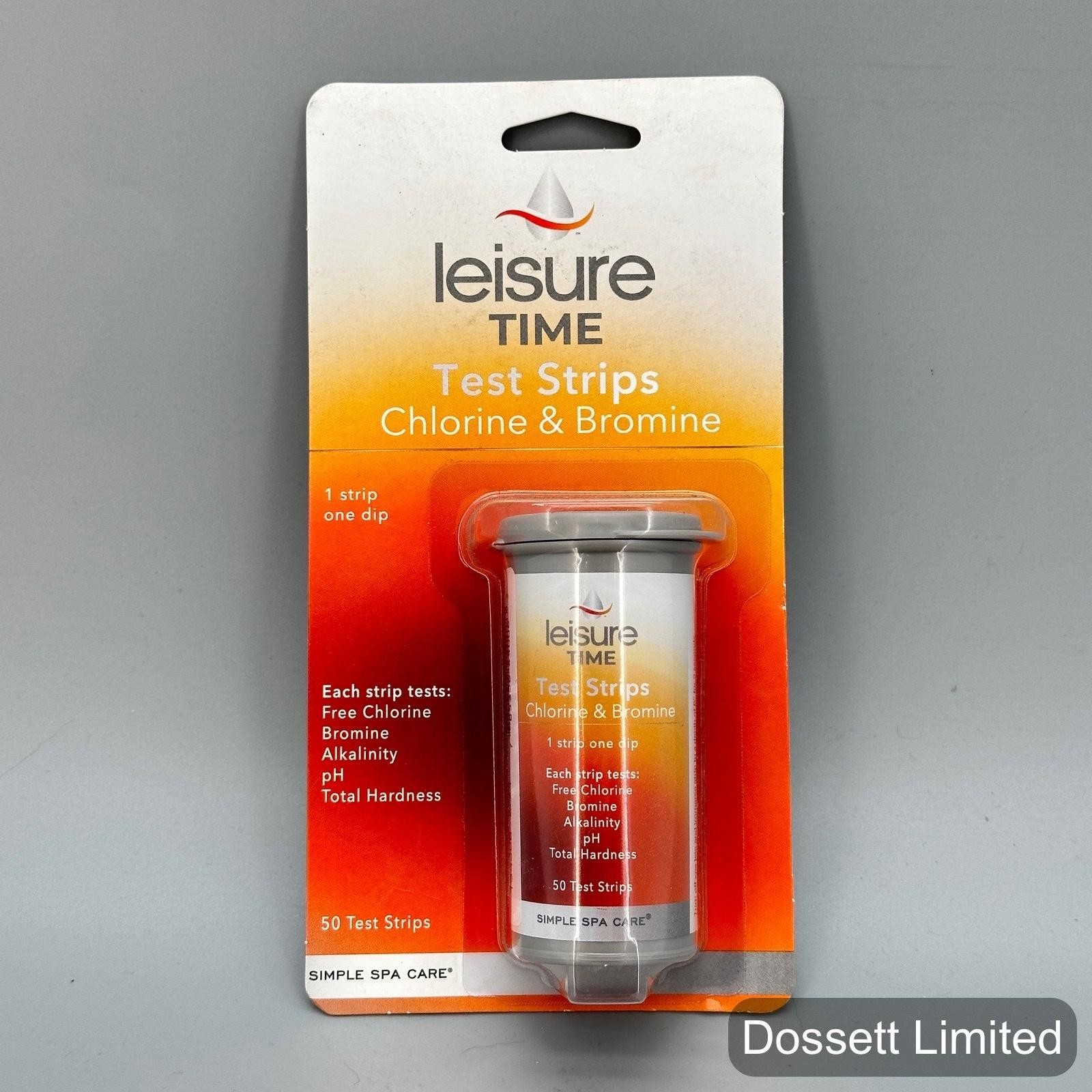Leisure Time Spa Test Strips Chlorine Bromine PH Alkalinity 50 Hot Tub Kit gallery