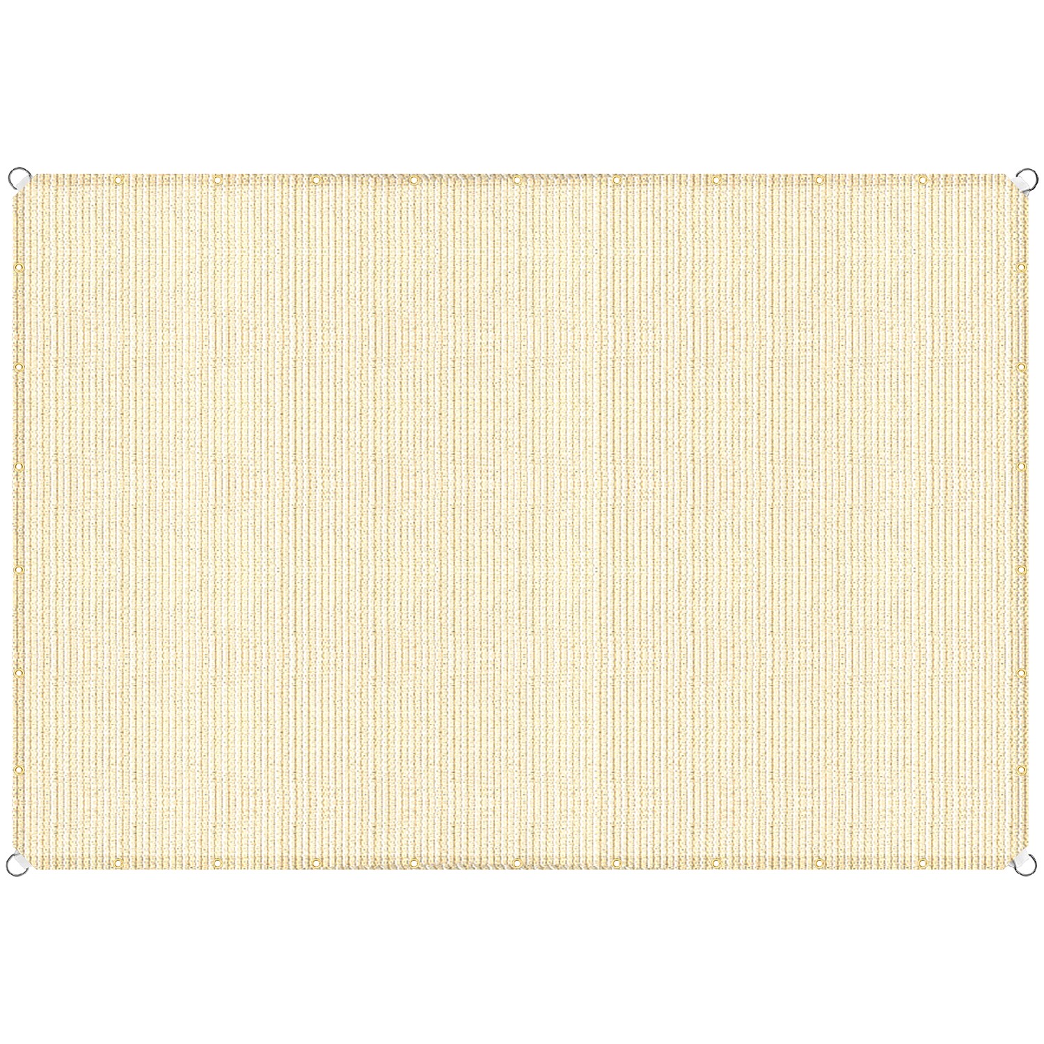 7-12ft Shade Cloth Sun Shade Sail Canopy Awning Cover Patio Garden Pergola Beige gallery