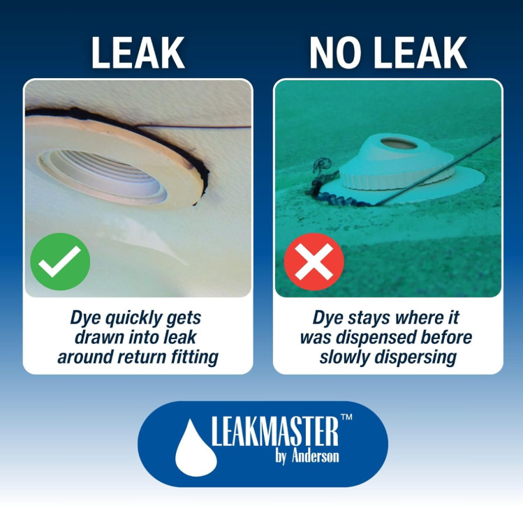Leakmaster Pool Leak Detection Kit – 8 Oz Yellow Dye with Reusable Syringe - gallery