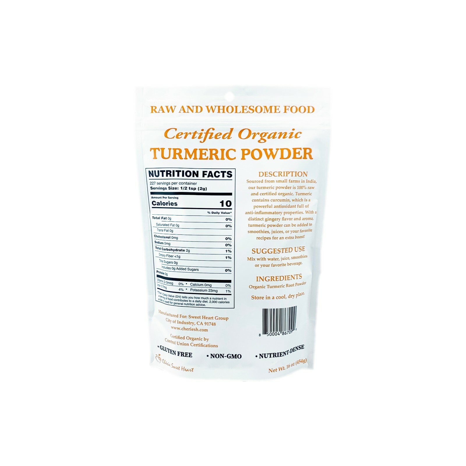 1 LB ORGANIC TURMERIC Root Powder Pure (Curcuma Longa) Free Shipping gallery