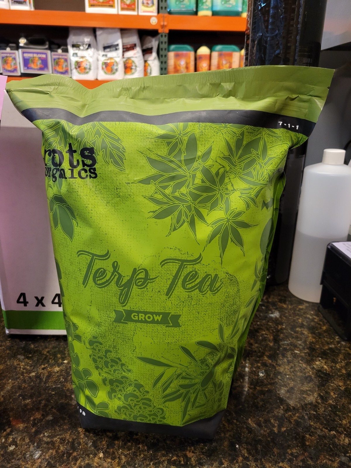 Aurora Innovations Roots Organics 9 Pounds Green Bag - Terp Tea Grow 7-1-1 CDFA gallery