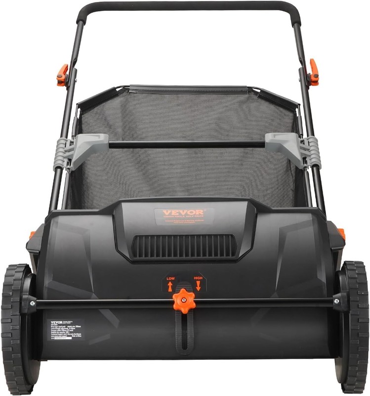 VEVOR Push Lawn Sweeper, 21inch Leaf & Grass Collector, Heavy Duty Steel gallery