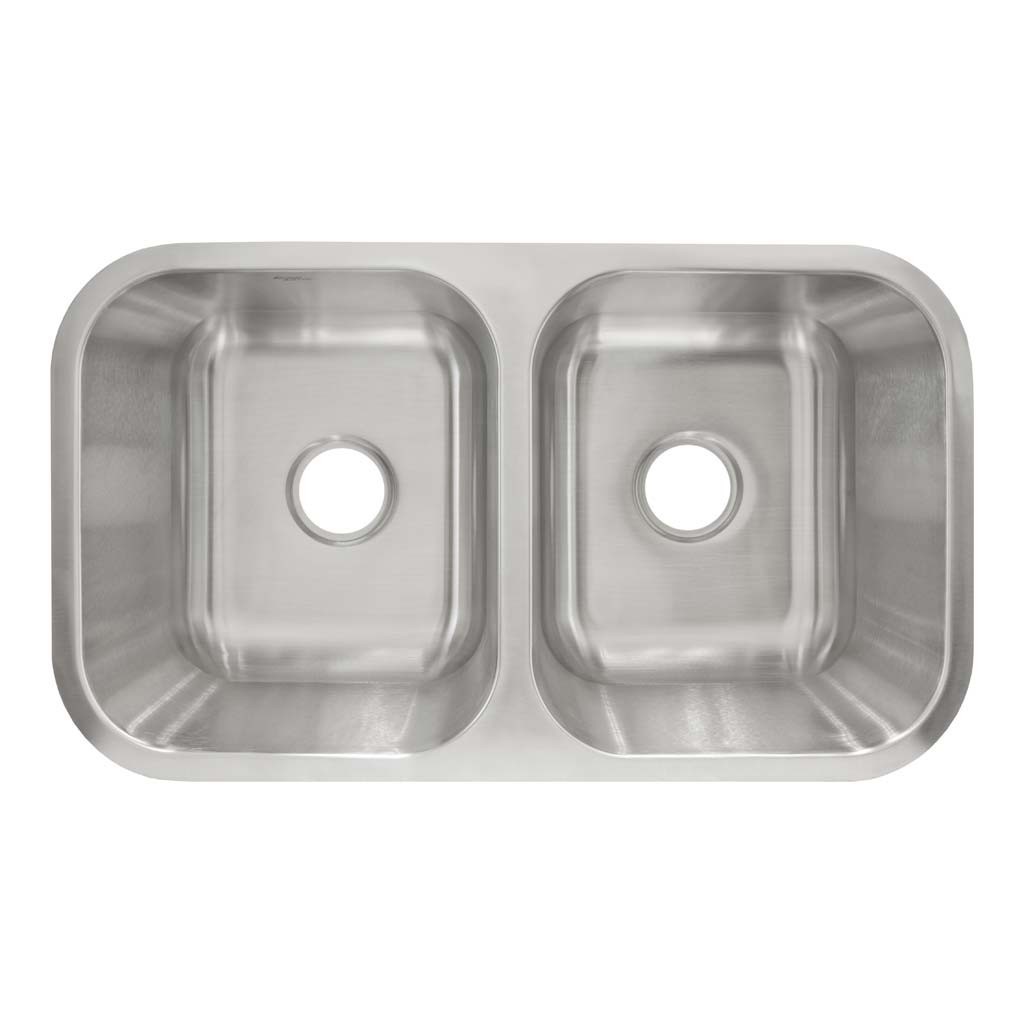 Undermount Stainless Steel Double Basin Kitchen Sink 31 1/2 " x 18 1/8" x 9" gallery