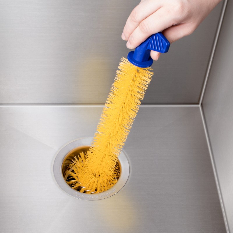 Mr. Scrappy Kitchen Garbage Disposal Cleaning Brush, Sturdy Grip Handle, 11 inch gallery