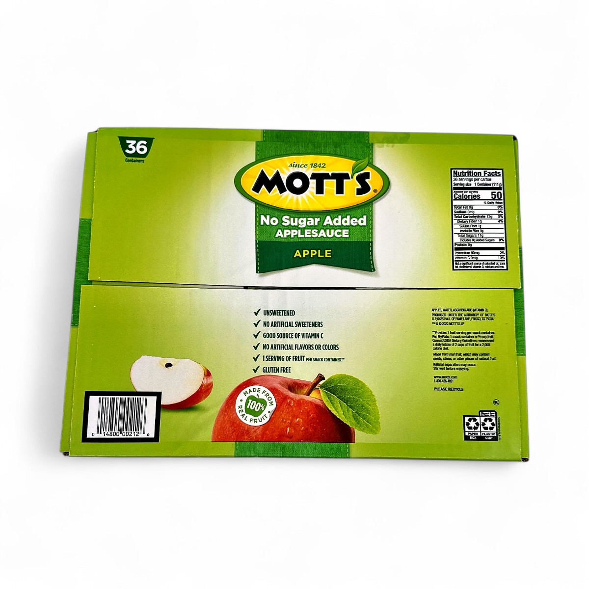 Mott's Natural Applesauce - Unsweetened 36-Pack 3.9oz Each gallery