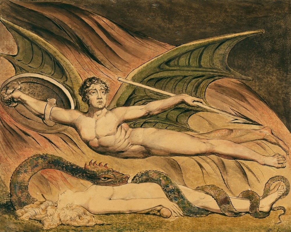 William Blake Satan Exulting Over Eve : Archival Giclée Art Print 1795 gallery