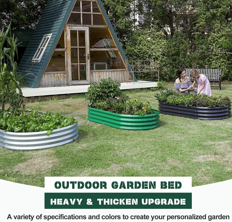 Galvanized Raised Garden Bed Kit - 4x2ft, 7 Cubic Feet for Vibrant Vegetables gallery