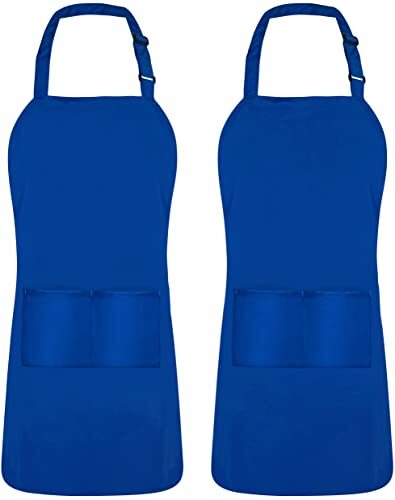 Utopia Kitchen Adjustable Bib Apron (2-Pack) Water Oil Resistant Chef Aprons gallery