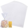 100PCS Cellophane Bags Clear Gift Bags 8x11inch Treat Bags with Ties Plastic ... gallery