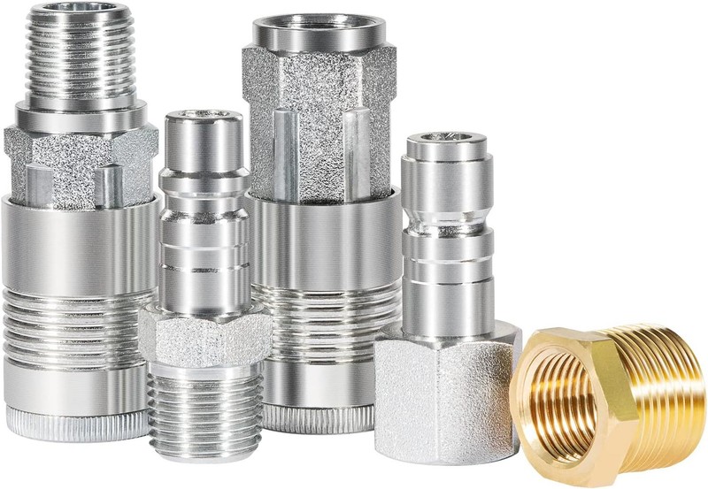 G Style Coupler Plug & Reducer Kit S-224 For require more than 60 SCFM 5pcs gallery