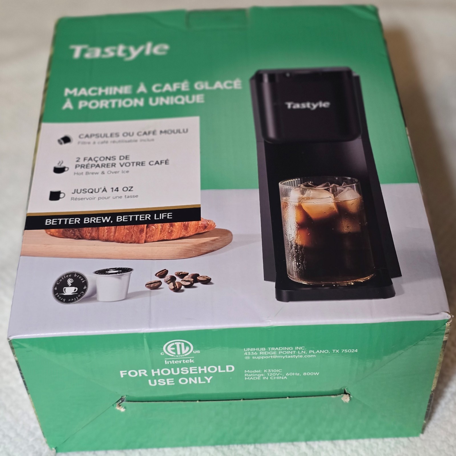 Mini Single Serve Coffee Maker Hot and Iced Pods Ground K-Cup Black 2.0 Version gallery