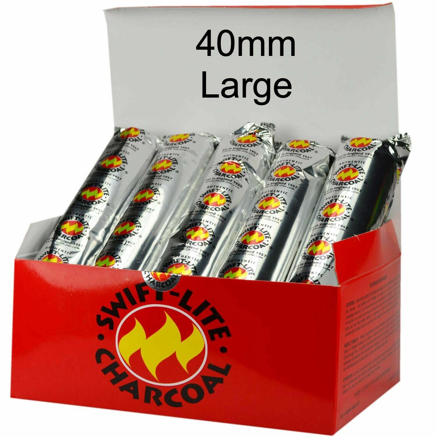 Swift Lite Large 40MM Charcoal Incense Resin 10 - 100 Pack (Choose Amount) gallery